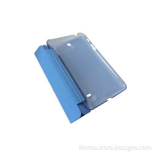 3-panel Cover for Samsung Tab 4 7", with Transparent Shell